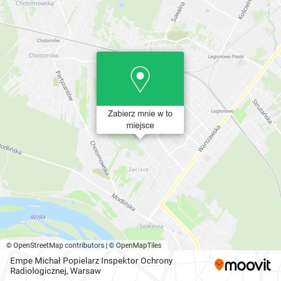 Mapa Empe Michał Popielarz Inspektor Ochrony Radiologicznej