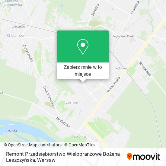 Mapa Remont Przedsiębiorstwo Wielobranżowe Bożena Leszczyńska