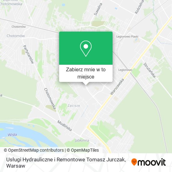 Mapa Usługi Hydrauliczne i Remontowe Tomasz Jurczak