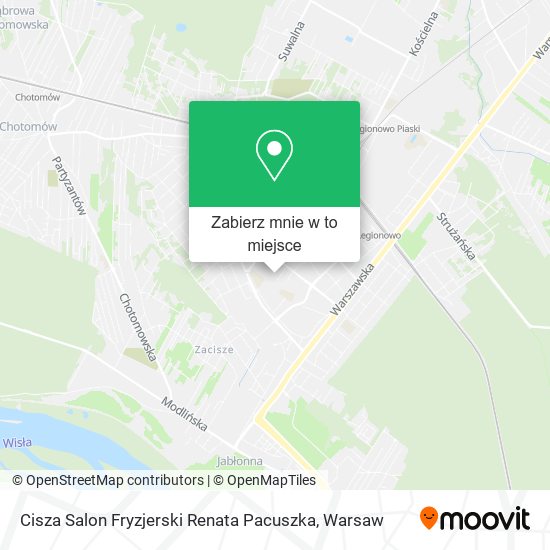 Mapa Cisza Salon Fryzjerski Renata Pacuszka