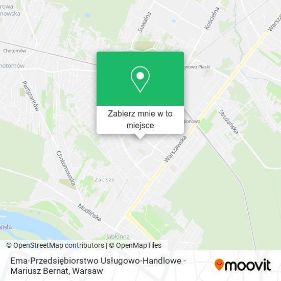 Mapa Ema-Przedsiębiorstwo Usługowo-Handlowe - Mariusz Bernat