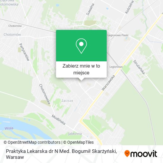 Mapa Praktyka Lekarska dr N Med. Bogumił Skarżyński