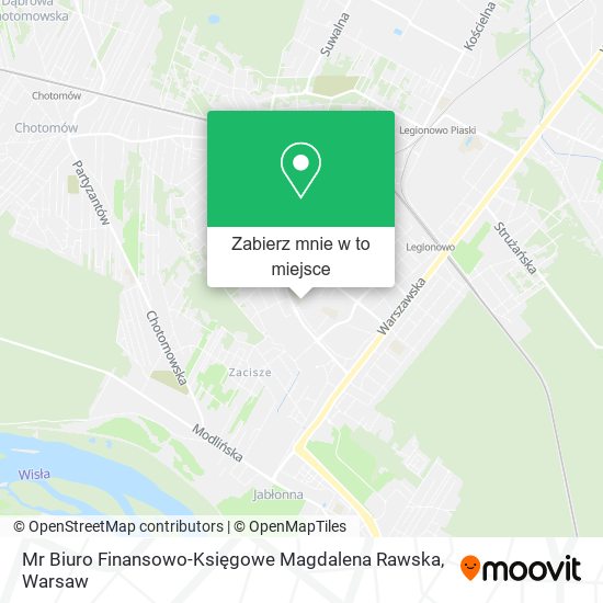 Mapa Mr Biuro Finansowo-Księgowe Magdalena Rawska