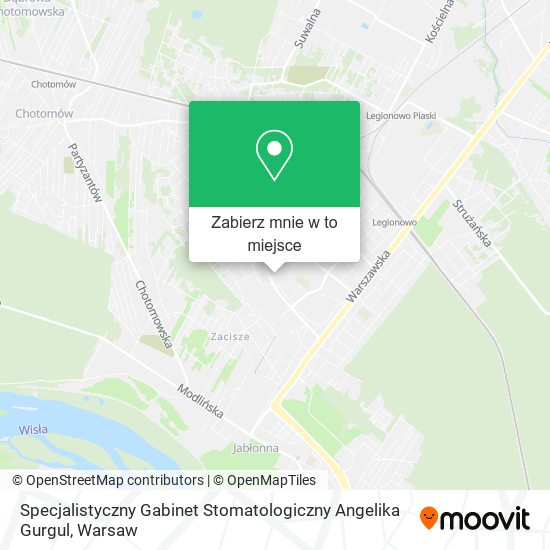 Mapa Specjalistyczny Gabinet Stomatologiczny Angelika Gurgul