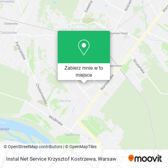 Mapa Instal Net Service Krzysztof Kostrzewa