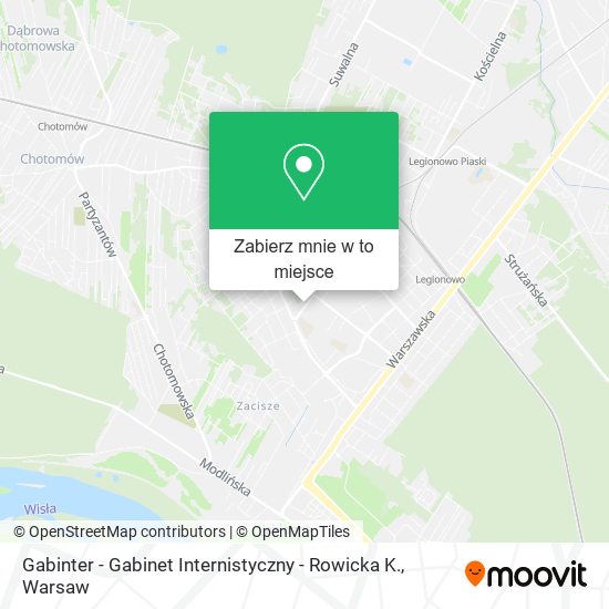 Mapa Gabinter - Gabinet Internistyczny - Rowicka K.