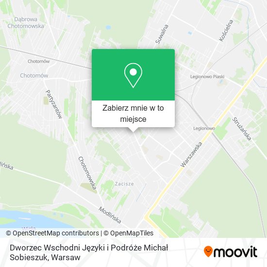 Mapa Dworzec Wschodni Języki i Podróże Michał Sobieszuk