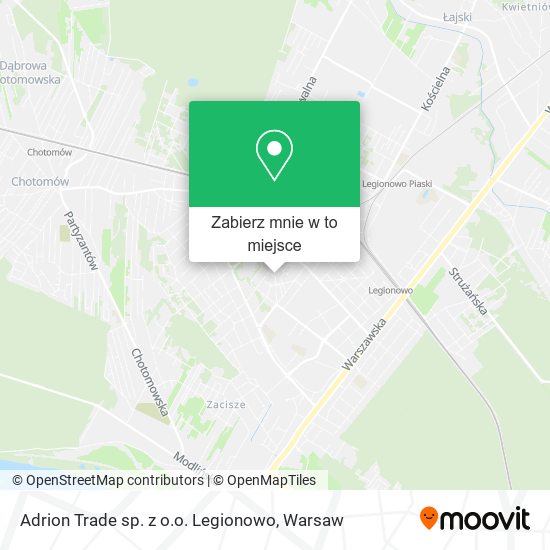 Mapa Adrion Trade sp. z o.o. Legionowo