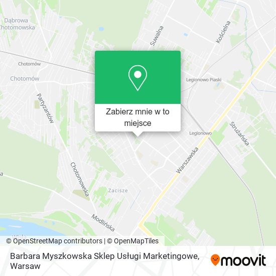 Mapa Barbara Myszkowska Sklep Usługi Marketingowe