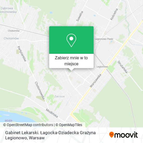 Mapa Gabinet Lekarski. Łagocka-Dziadecka Grażyna Legionowo