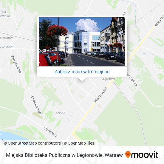 Mapa Miejska Biblioteka Publiczna w Legionowie