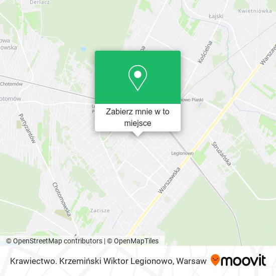 Mapa Krawiectwo. Krzemiński Wiktor Legionowo