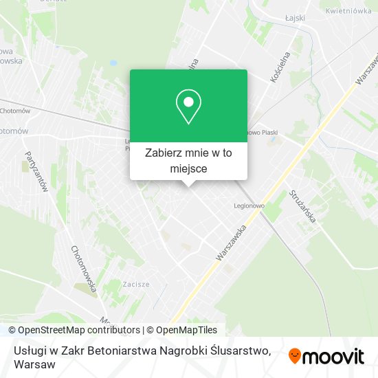 Mapa Usługi w Zakr Betoniarstwa Nagrobki Ślusarstwo