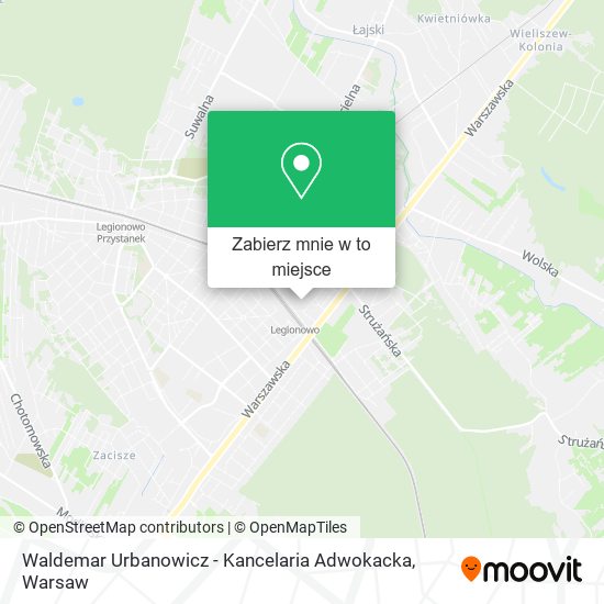 Mapa Waldemar Urbanowicz - Kancelaria Adwokacka