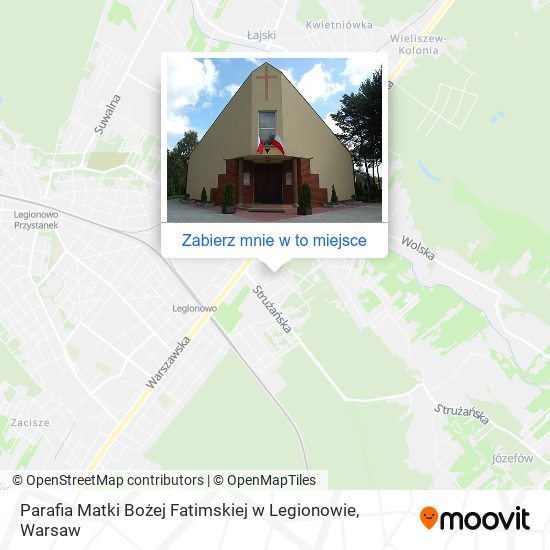 Mapa Parafia Matki Bożej Fatimskiej w Legionowie