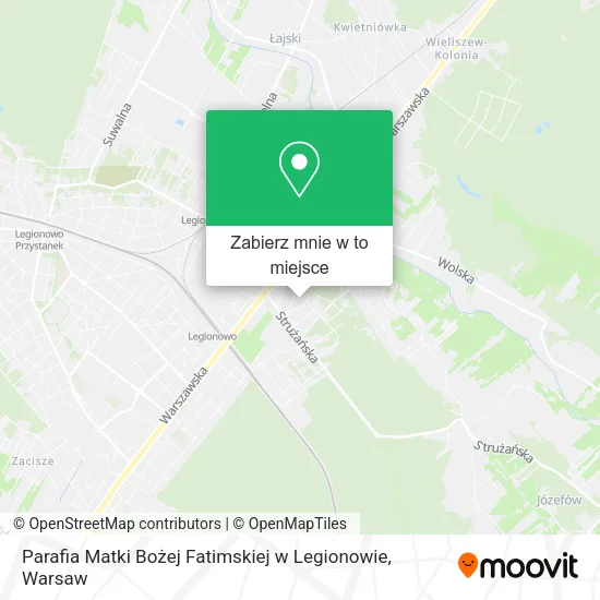 Mapa Parafia Matki Bożej Fatimskiej w Legionowie