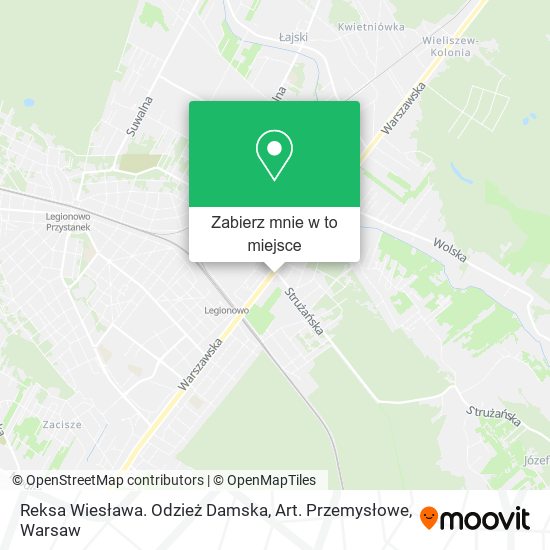 Mapa Reksa Wiesława. Odzież Damska, Art. Przemysłowe