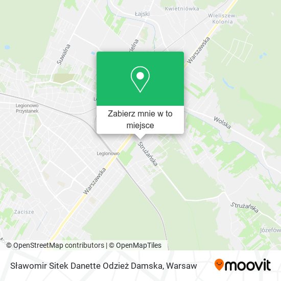 Mapa Sławomir Sitek Danette Odzież Damska