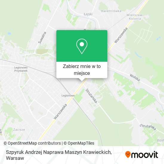 Mapa Szpyruk Andrzej Naprawa Maszyn Krawieckich