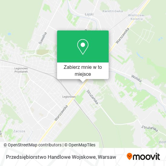 Mapa Przedsiębiorstwo Handlowe Wojskowe