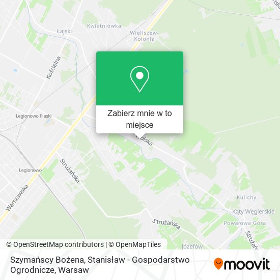 Mapa Szymańscy Bożena, Stanisław - Gospodarstwo Ogrodnicze