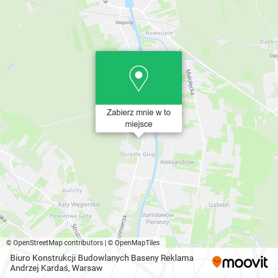 Mapa Biuro Konstrukcji Budowlanych Baseny Reklama Andrzej Kardaś