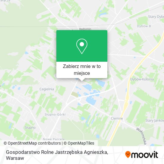 Mapa Gospodarstwo Rolne Jastrzębska Agnieszka