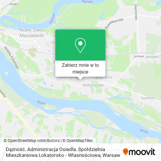 Mapa Dążność. Administracja Osiedla. Spółdzielnia Mieszkaniowa Lokatorsko - Własnościowa