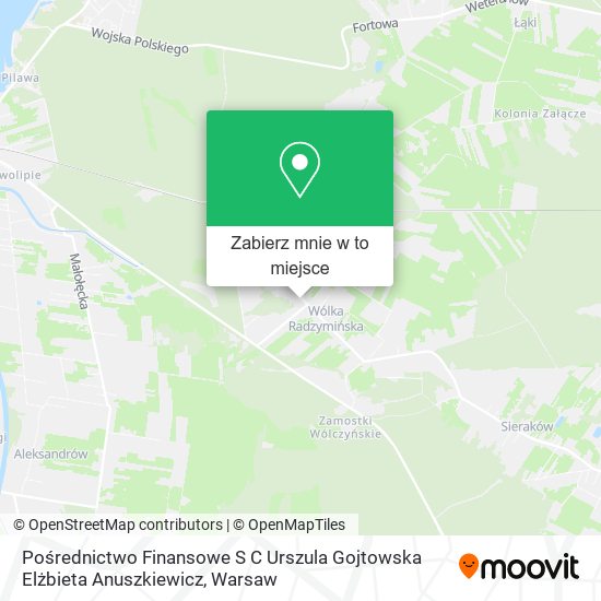 Mapa Pośrednictwo Finansowe S C Urszula Gojtowska Elżbieta Anuszkiewicz