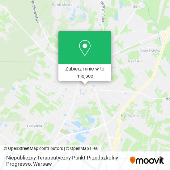 Mapa Niepubliczny Terapeutyczny Punkt Przedszkolny Progresso