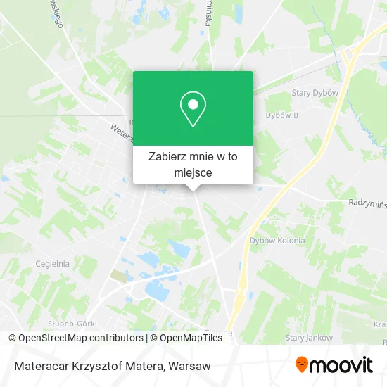 Mapa Materacar Krzysztof Matera