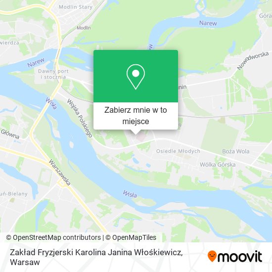 Mapa Zakład Fryzjerski Karolina Janina Włośkiewicz