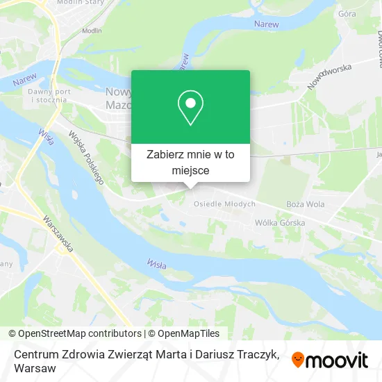 Mapa Centrum Zdrowia Zwierząt Marta i Dariusz Traczyk