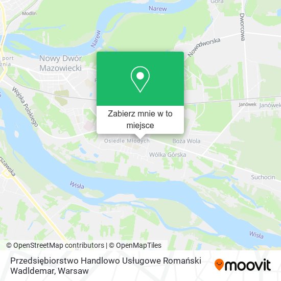 Mapa Przedsiębiorstwo Handlowo Usługowe Romański Wadldemar