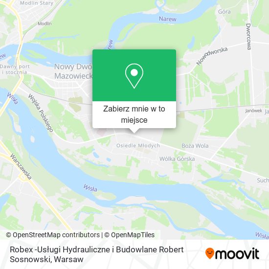 Mapa Robex -Usługi Hydrauliczne i Budowlane Robert Sosnowski