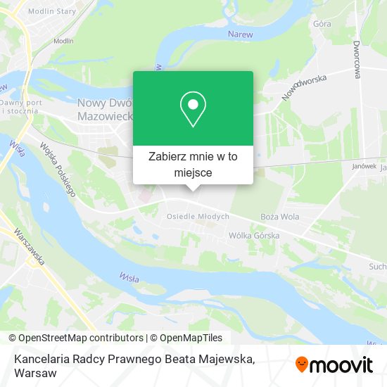 Mapa Kancelaria Radcy Prawnego Beata Majewska