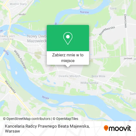 Mapa Kancelaria Radcy Prawnego Beata Majewska