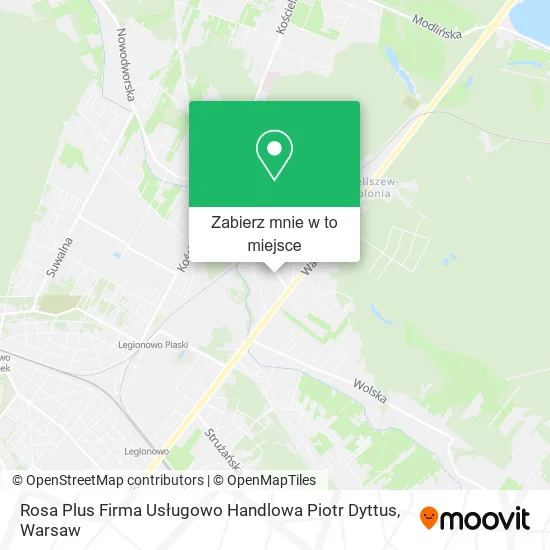 Mapa Rosa Plus Firma Usługowo Handlowa Piotr Dyttus