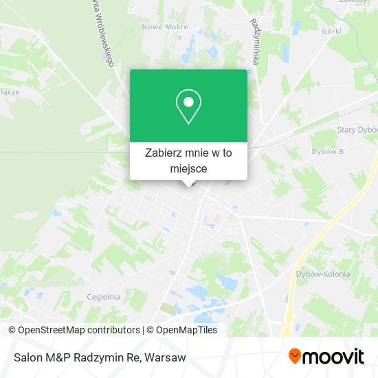 Mapa Salon M&P Radzymin Re