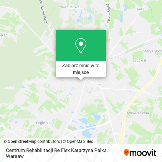 Mapa Centrum Rehabilitacji Re Flex Katarzyna Palka