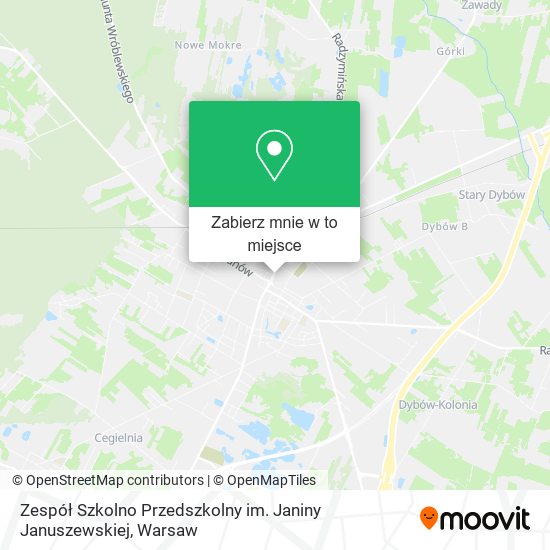 Mapa Zespół Szkolno Przedszkolny im. Janiny Januszewskiej