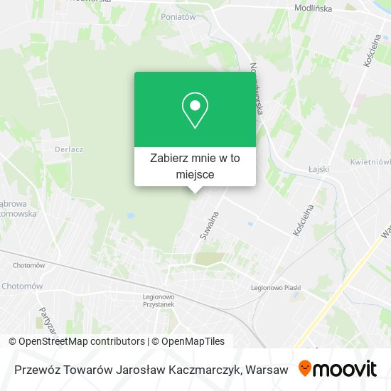 Mapa Przewóz Towarów Jarosław Kaczmarczyk