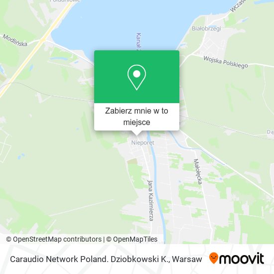 Mapa Caraudio Network Poland. Dziobkowski K.