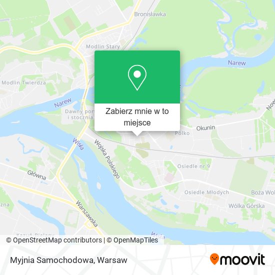 Mapa Myjnia Samochodowa