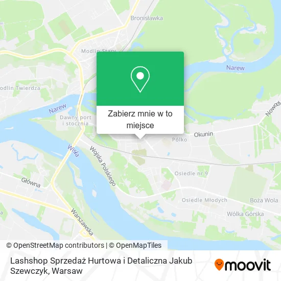 Mapa Lashshop Sprzedaż Hurtowa i Detaliczna Jakub Szewczyk