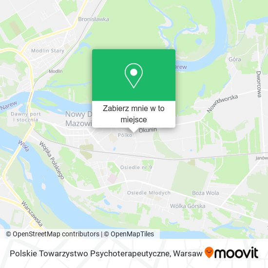 Mapa Polskie Towarzystwo Psychoterapeutyczne