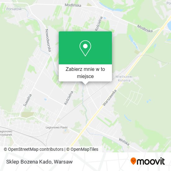 Mapa Sklep Bozena Kado