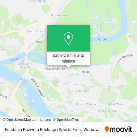 Mapa Fundacja Rozwoju Edukacji i Sportu Freis