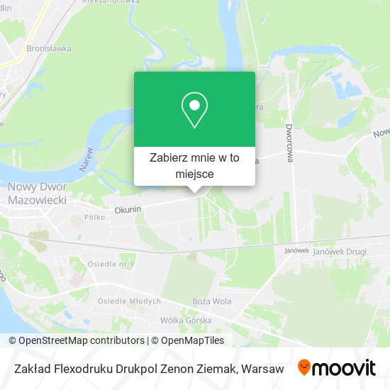 Mapa Zakład Flexodruku Drukpol Zenon Ziemak