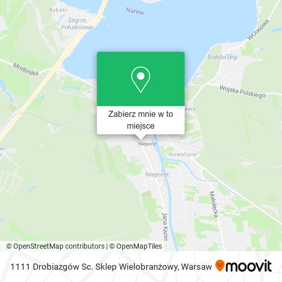 Mapa 1111 Drobiazgów Sc. Sklep Wielobranżowy